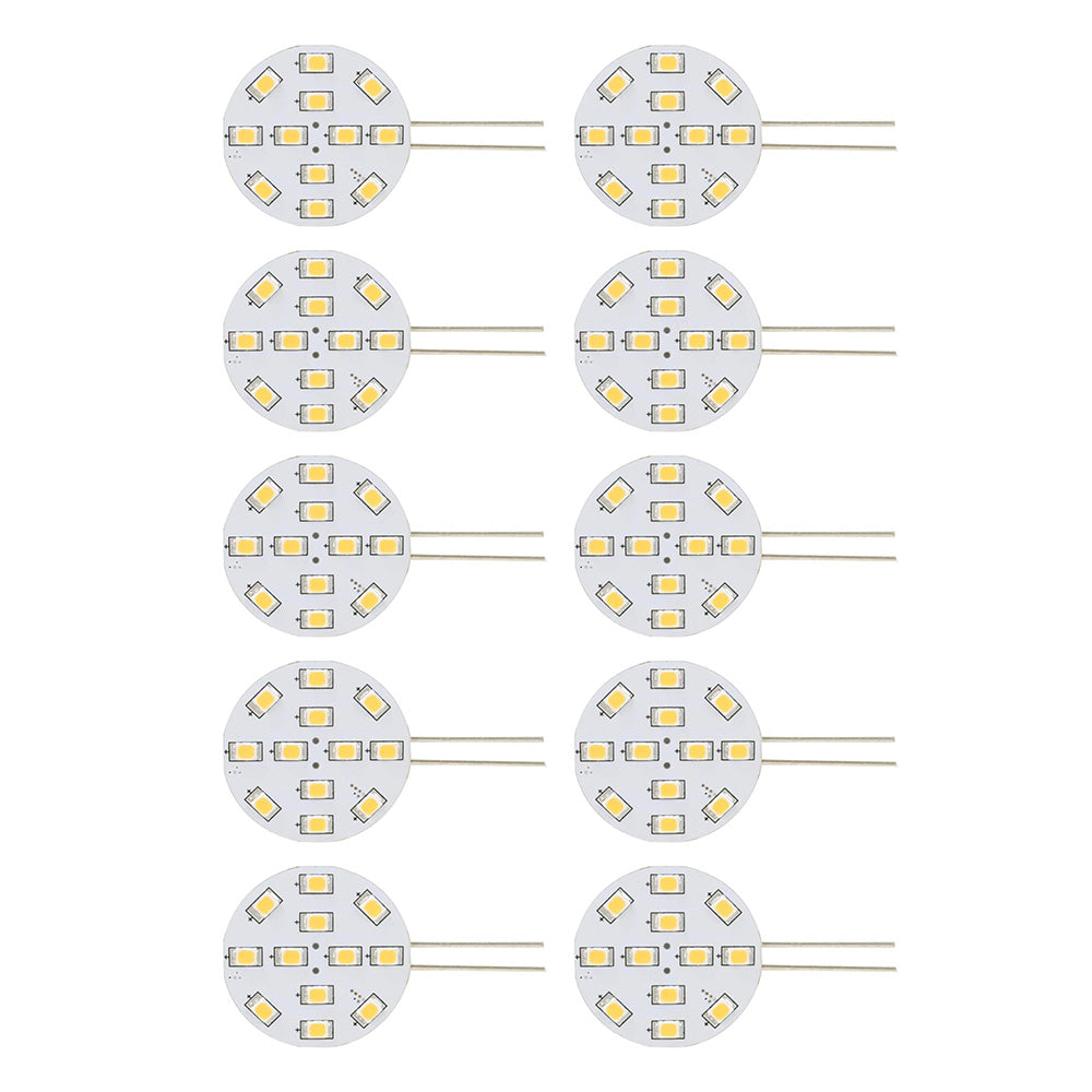 Scandvik 41167 warm white bulbs in a 10-pack, compact and energy-efficient LED bulbs for home or boats.