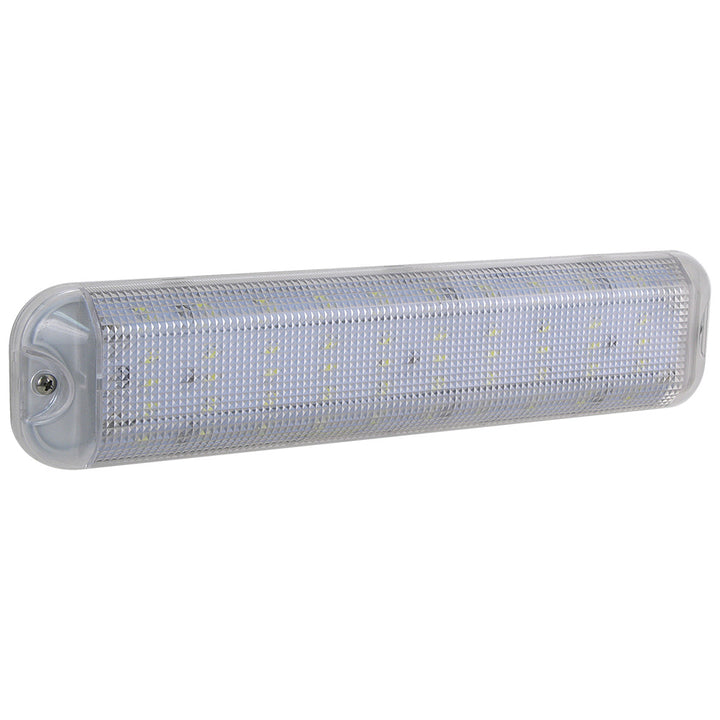 Scandvik E500 engine room light, interior courtesy light in cool white, 10-30V voltage, mounted for marine or boat use.