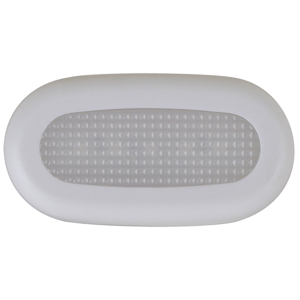 Scandvik LED courtesy light surface mount in blue, interior courtesy light for boats or marine use, with a sleek, modern design.