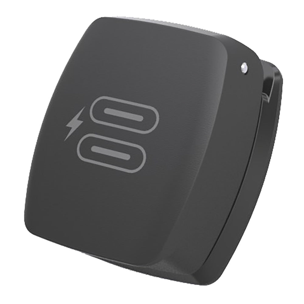 Scanstrut Flip Pro Max dual USB-C charge socket accessory showing the compact device with two USB-C ports for charging.