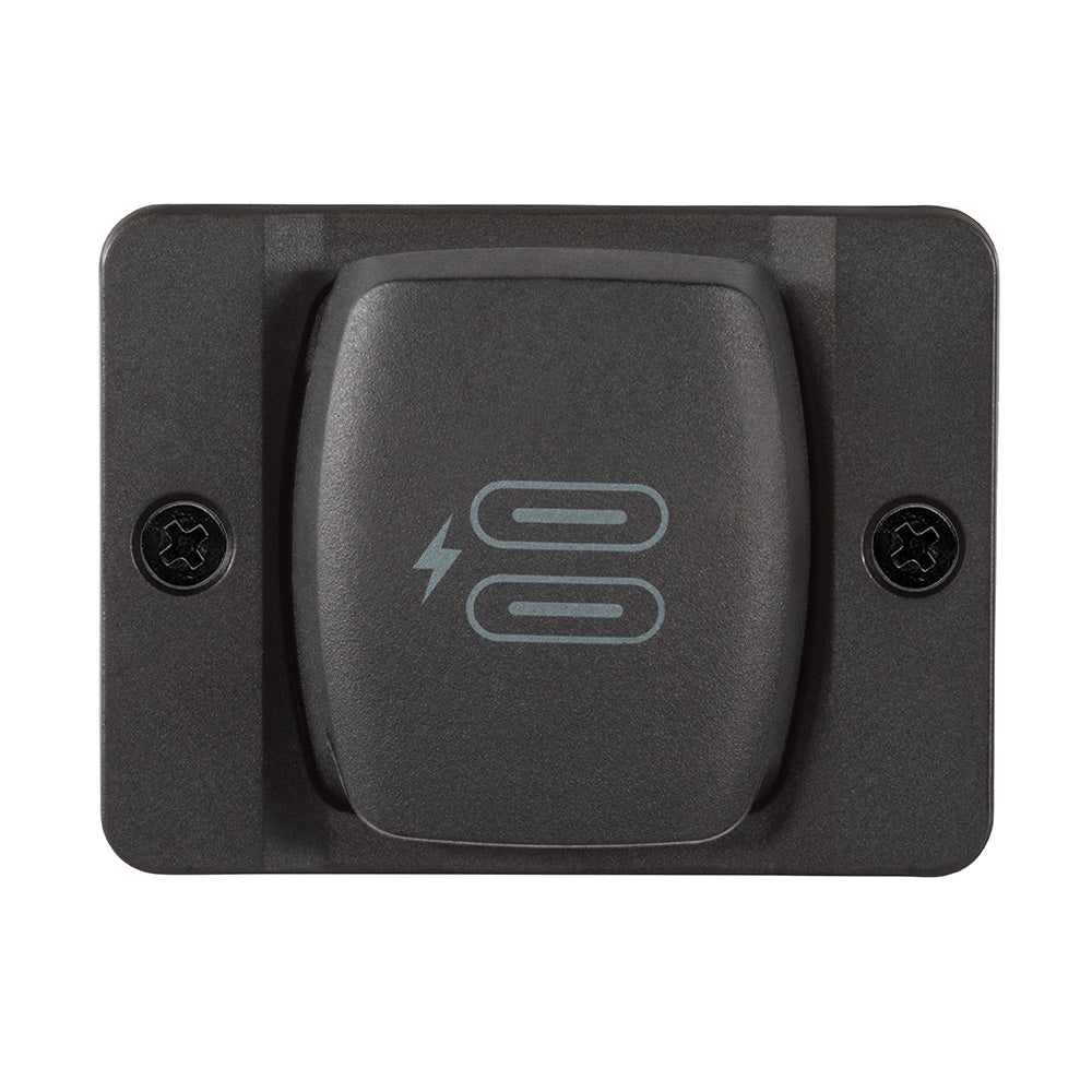 Scanstrut Flip Pro Max dual USB-C charge socket accessory with sleek design and multiple charging ports for marine or outdoor use.