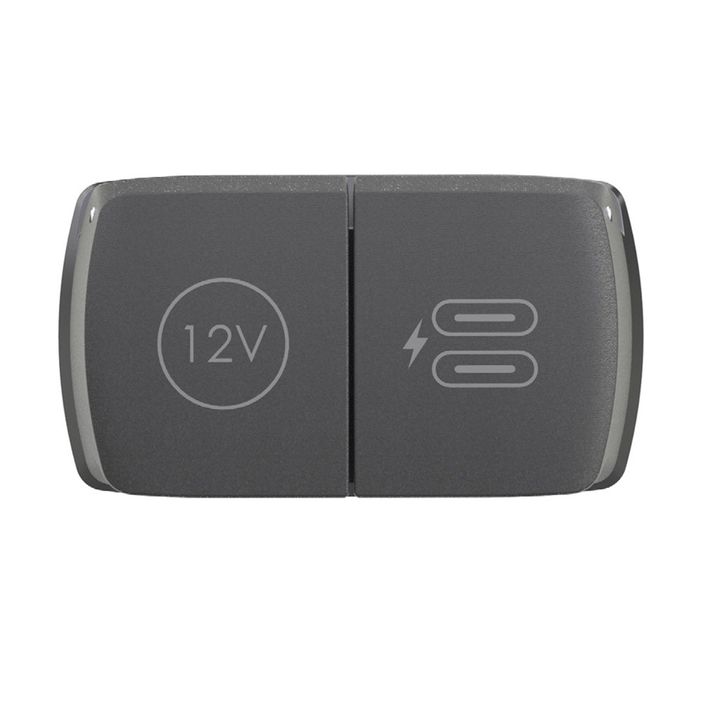 Scanstrut Flip Pro Multi dual USB-C 12V power socket accessory with waterproof cover, designed for marine and vehicle use.