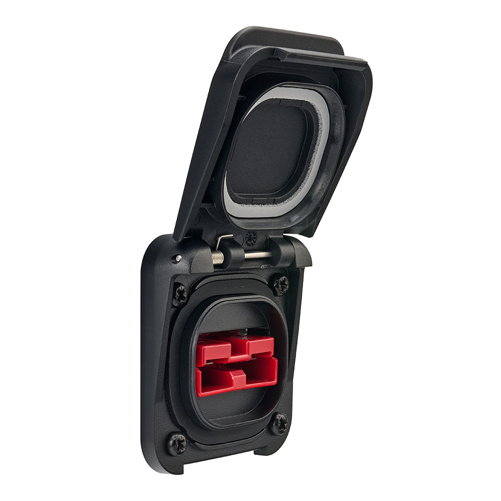 Scanstrut Ventura Series Anderson 50A solar connection accessory for marine or solar power systems, shown in the image.