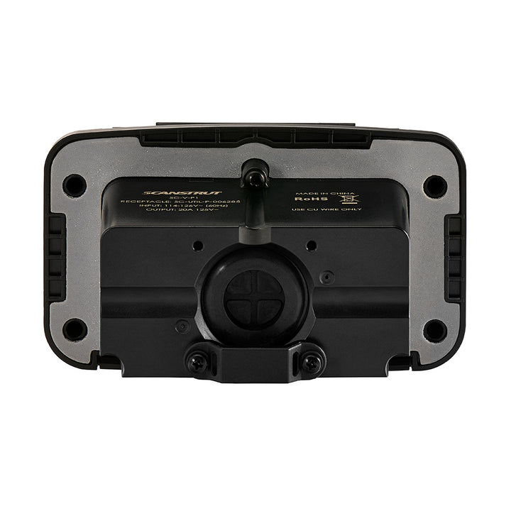Scanstrut Ventura Series Dual AC Outlet 125V 20A, marine accessory with two power outlets, durable waterproof design for boats.