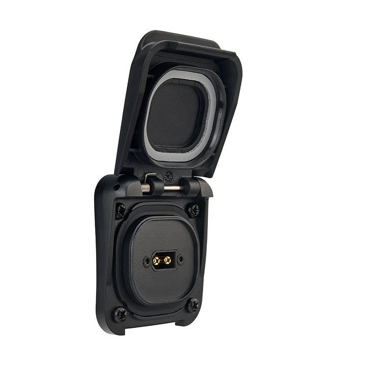 Scanstrut Ventura Series XT60 solar connection accessory with weatherproof design and secure cable connection for solar panels.