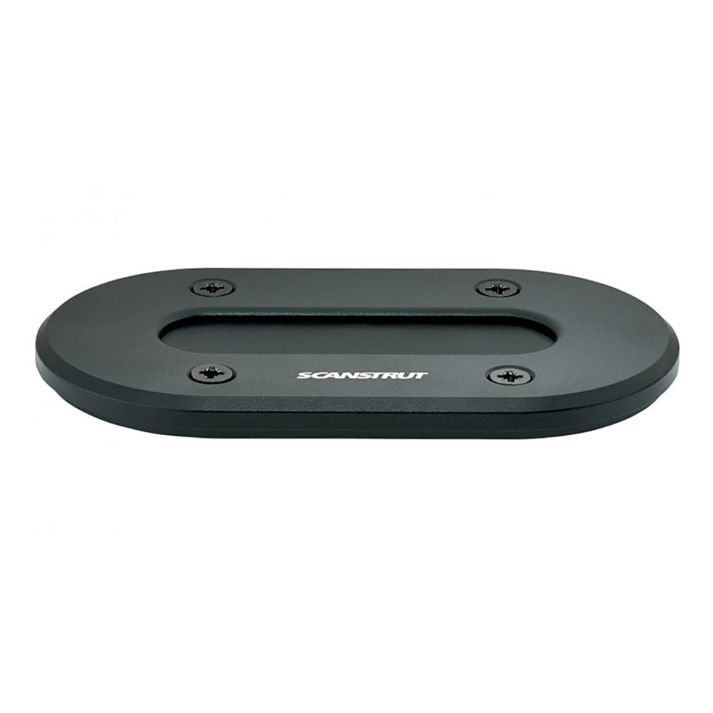 Scanstrut black anodized aluminum low-profile multi-cable seal for wire management, fits cables up to 15mm diameter.