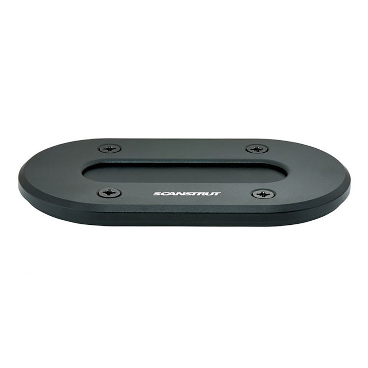 Scanstrut black anodized aluminum low-profile multi-cable seal for wire management, fits cables up to 15mm diameter.