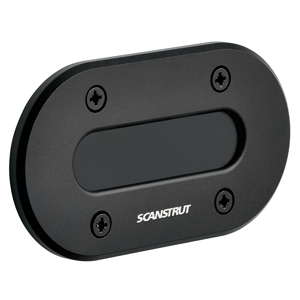 Scanstrut black anodized aluminum low-profile multi-cable seal for wire management, suitable for cables up to 15mm diameter.