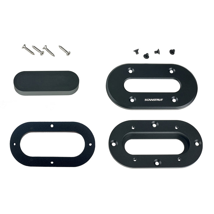 Scanstrut black anodized aluminum low-profile multi-cable seal for wire management, fits cables up to 15mm diameter.