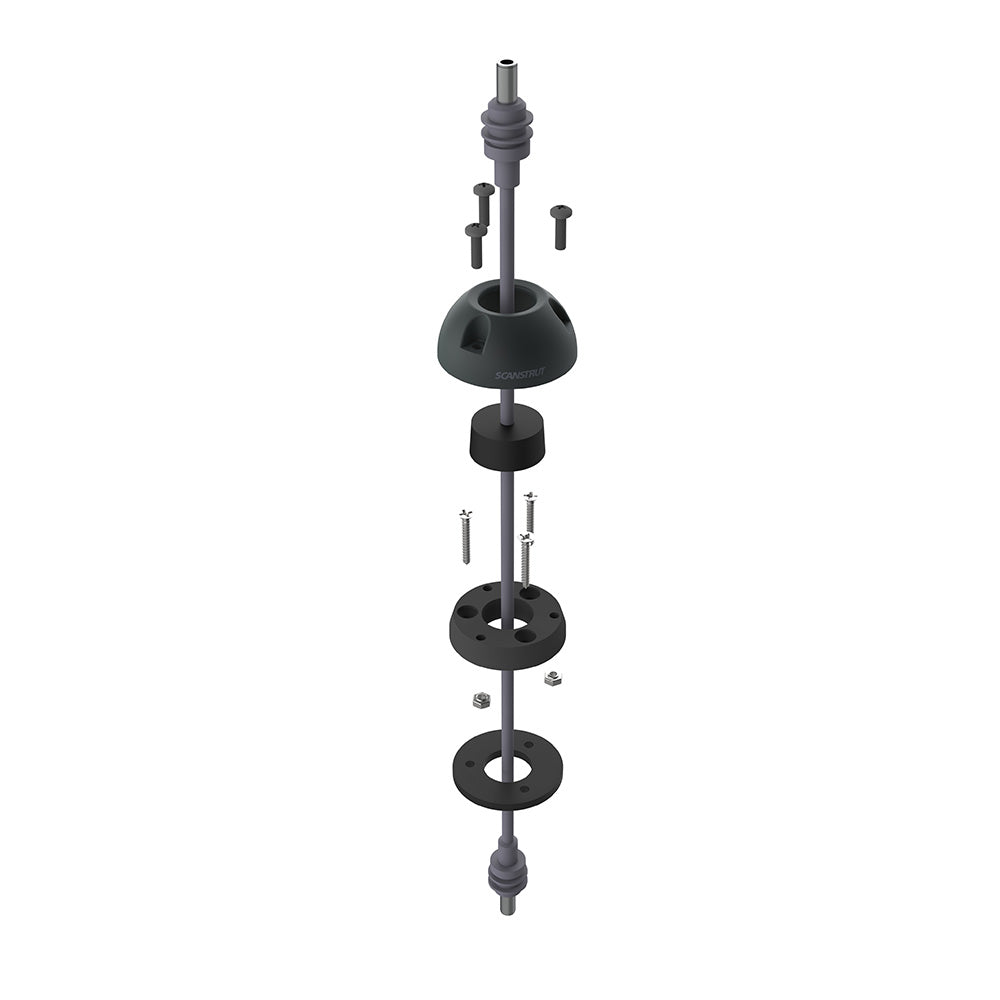 Black Scanstrut DS16-SL Starlink-compatible cable seal for wire management, with secure sealing design and durable construction.