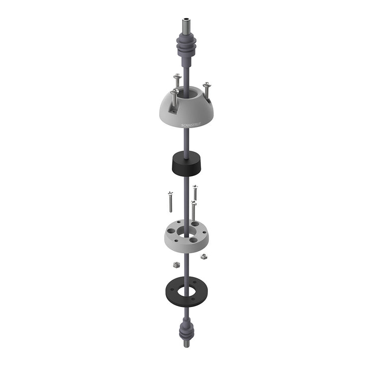 Scanstrut DS16-SL Starlink-compatible cable seal in grey for wire management, showing a durable, weatherproof cable sealing solution.