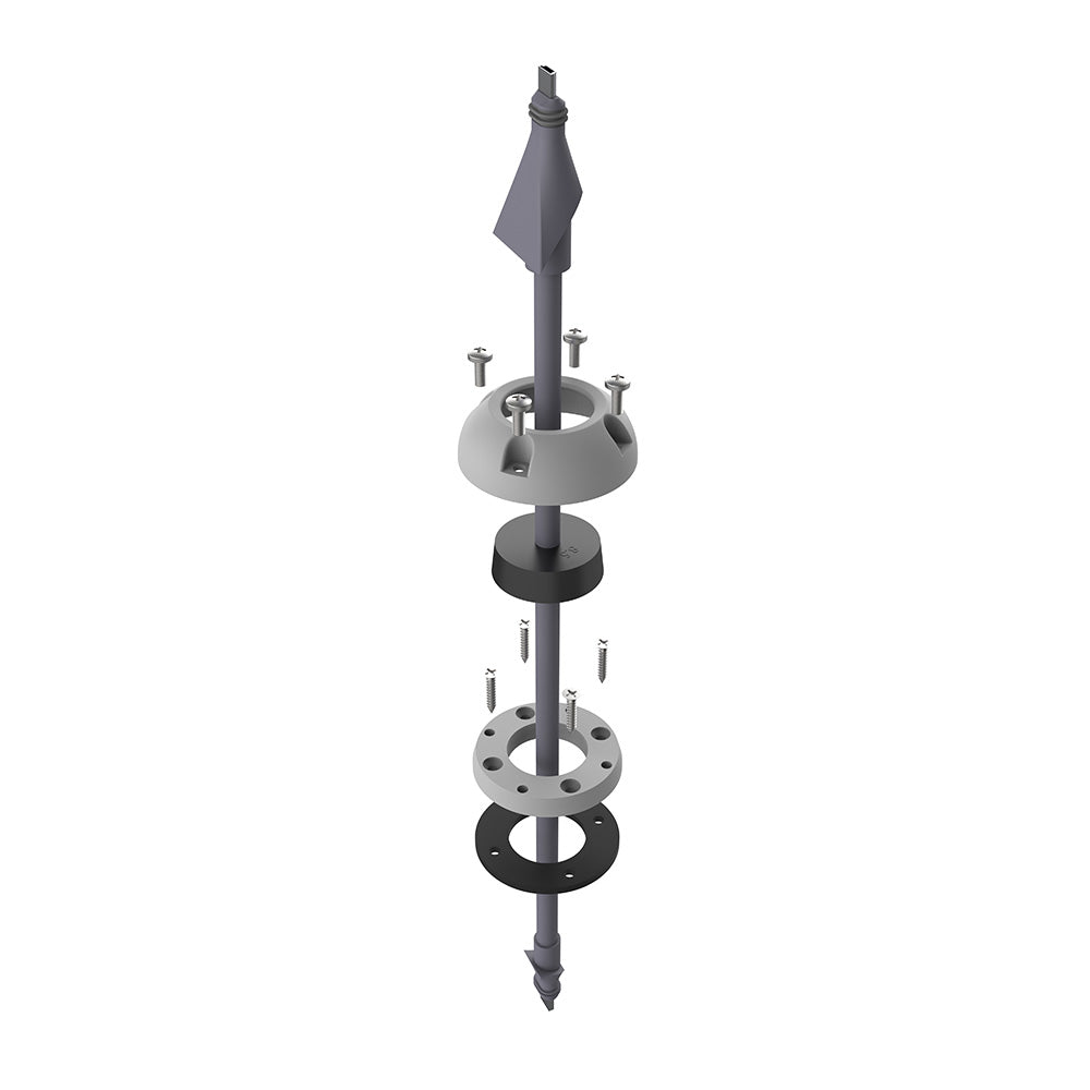 Scanstrut DS30-SL Starlink cable seal in grey for wire management, shown on a cable with secure sealing features.