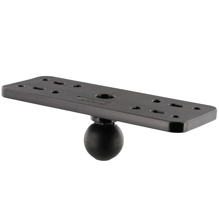 Scotty 165 1.5 Ball System Top Plate accessory for fishing rod and reel setups, featuring durable construction and secure mounting.