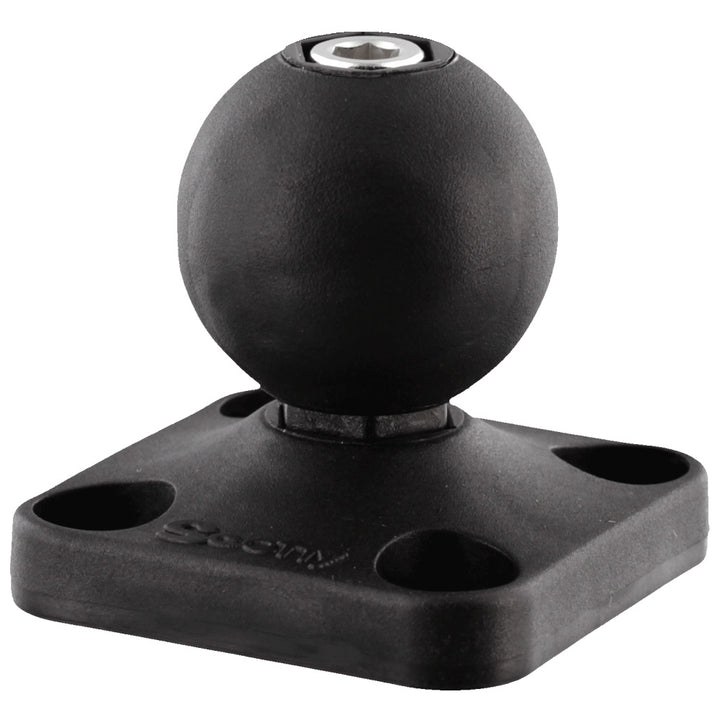 Scotty 166 1.5 Ball System Base accessory for fishing rod setups, featuring durable construction and adjustable mounting options.