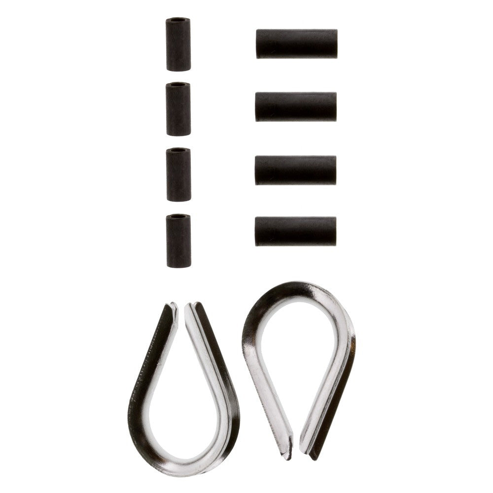 Scotty 1157 stainless steel thimble kit for downrigger accessories shown in a close-up image.