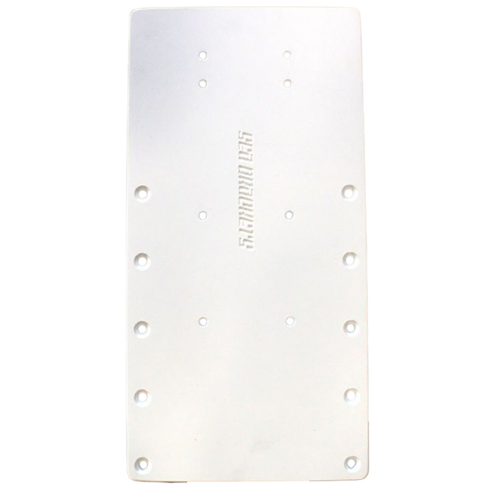 Sea Brackets 16" straight trolling motor plate, a durable accessory for trolling motor mounting on boats.