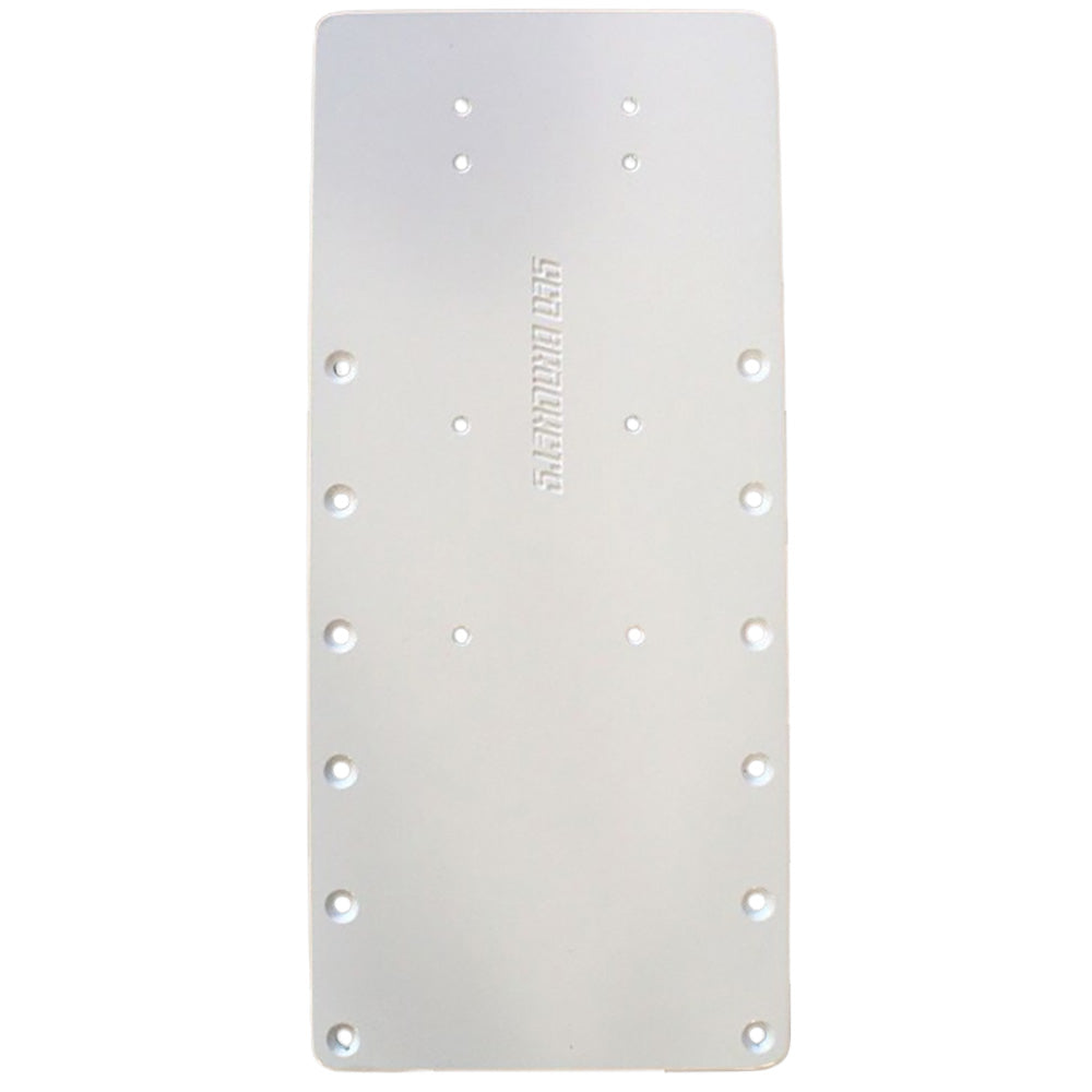 Sea Brackets 18-inch straight trolling motor plate, a trolling motor accessory for secure mounting on boats.