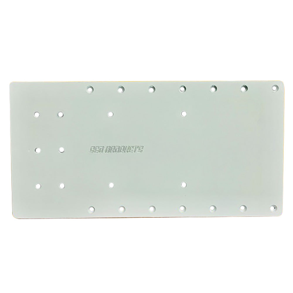 Sea Brackets 20" straight trolling motor plate for Minn Kota Quest, trolling motor accessories, durable metal mounting bracket.