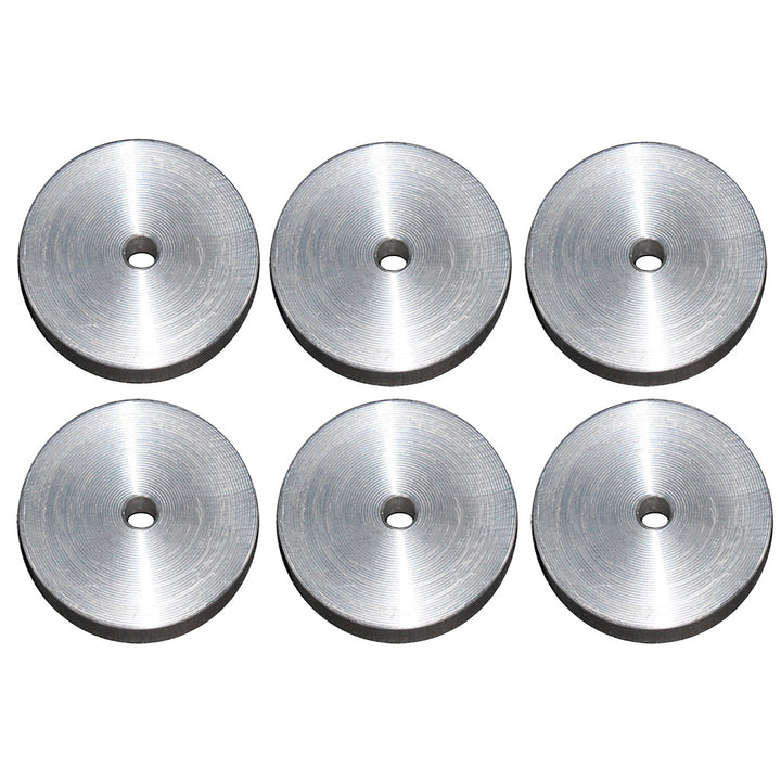 Sea Brackets trolling motor bracket mounting disks, set of 6, durable accessories for secure installation.