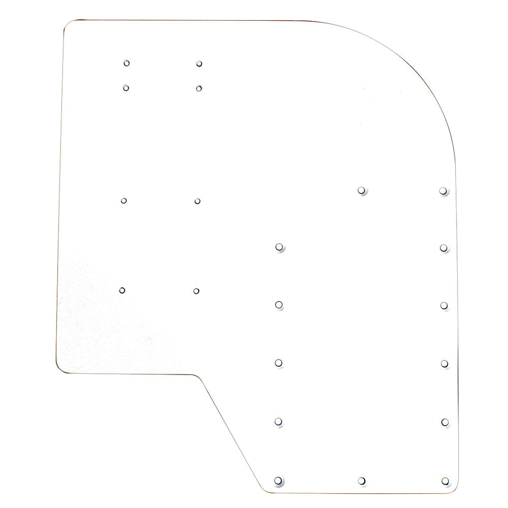 Large Sea Brackets offset trolling motor plate, durable trolling motor accessory for secure mounting and stability on boats.