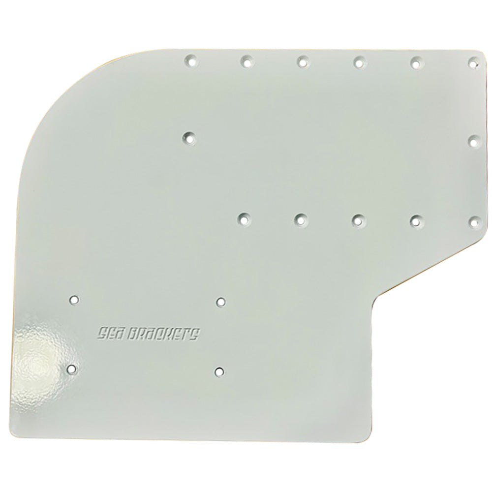 Sea Brackets large offset trolling motor plate for Garmin Kraken, trolling motor accessories, durable metal mount with offset design.