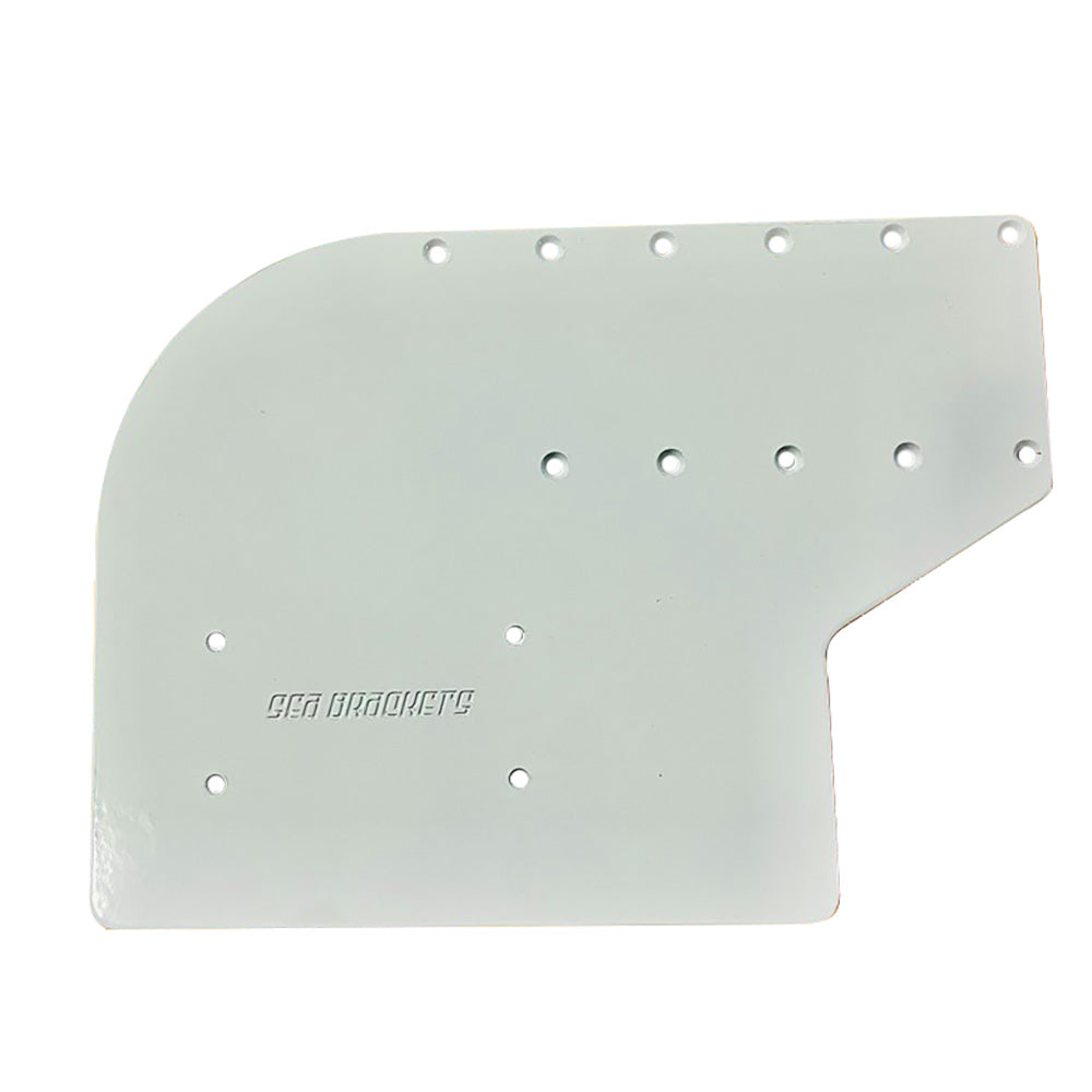 Sea Brackets Small Offset Trolling Motor Plate for Garmin Kraken, trolling motor accessories for secure mounting.