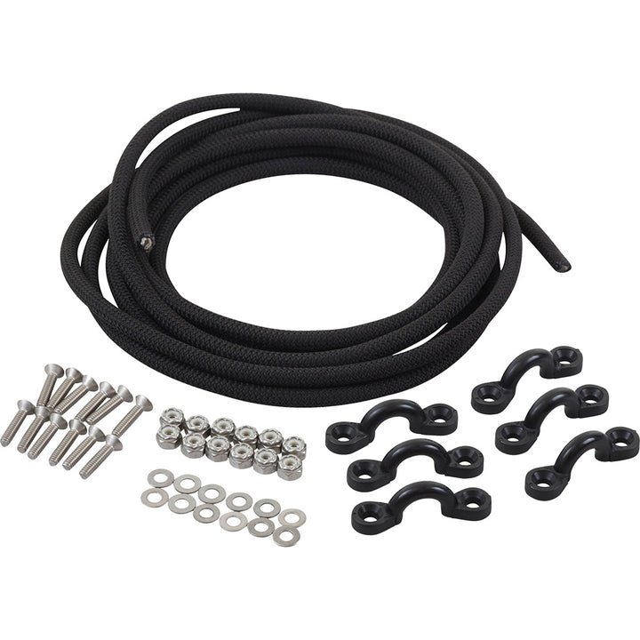 Sea-Dog kayak deck bungee kit with adjustable bungee cords and mounting hardware for secure kayak deck storage.