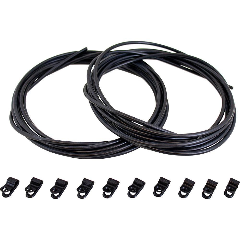 Sea-Dog rudder cable tubing kit for boat steering, includes flexible protective tubing, durable marine-grade accessories.