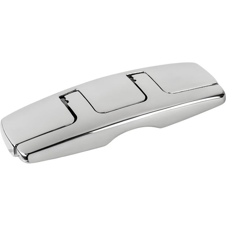 Sea-Dog 6-inch stainless steel rectangle folding cleat with hex bolts for boat or dock hardware.