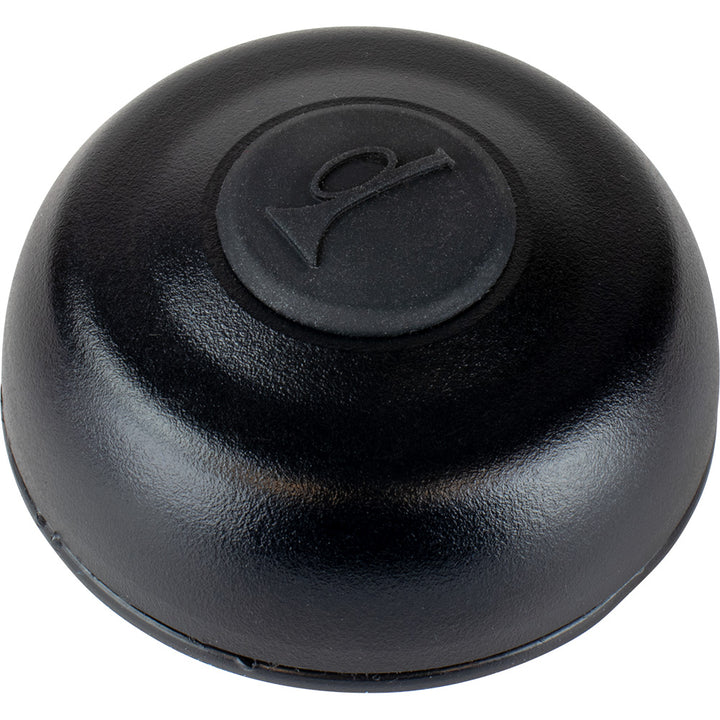 Sea-Dog wireless horn button mounted on steering wheel hub, designed for steering wheel control, for marine or vehicle use.