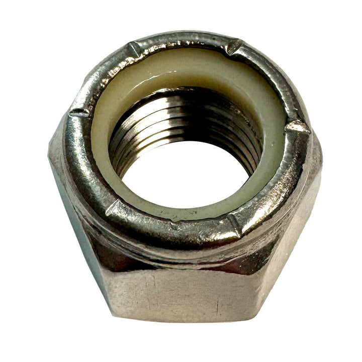 Sea Swivel 3/4" Nut for Center Bolt, trolling motor accessory, durable metal fitting for secure mounting and smooth operation.