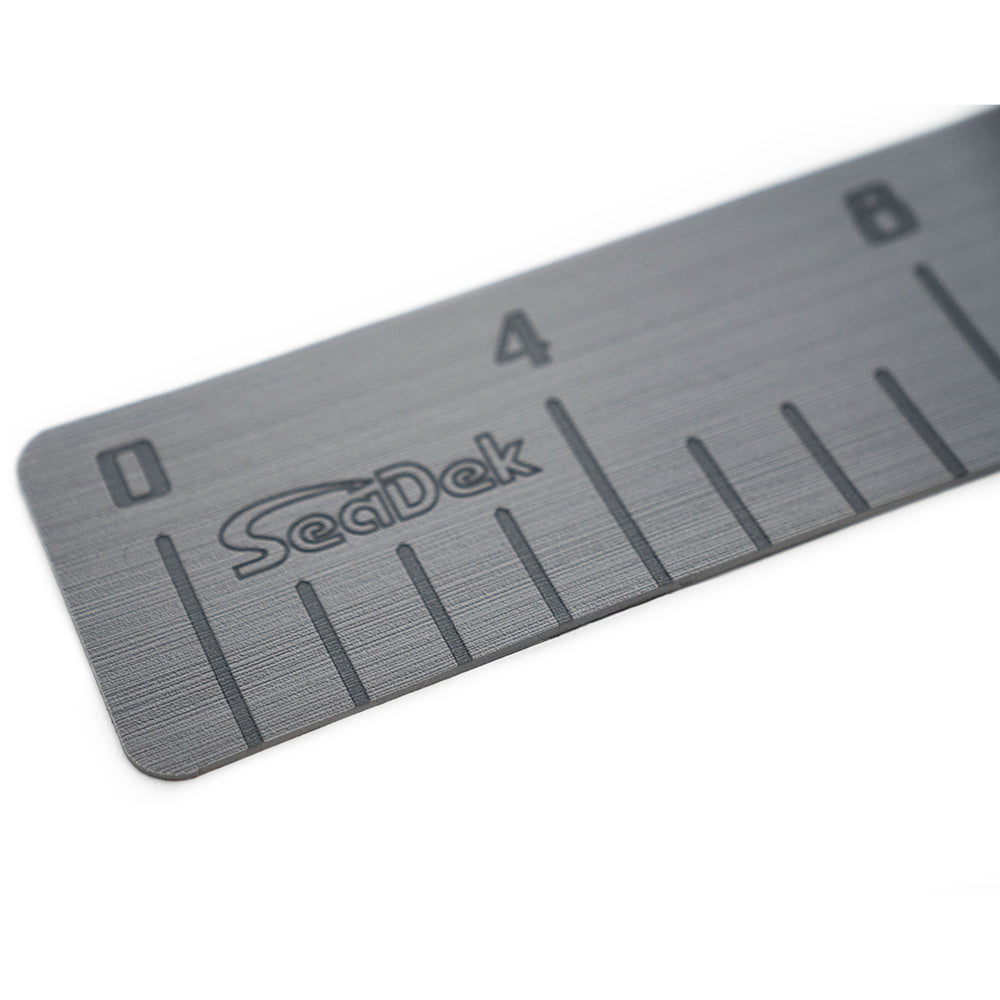SeaDek 36-inch fish ruler in storm grey with SeaDek logo, ideal for boat deck or galley measurements.