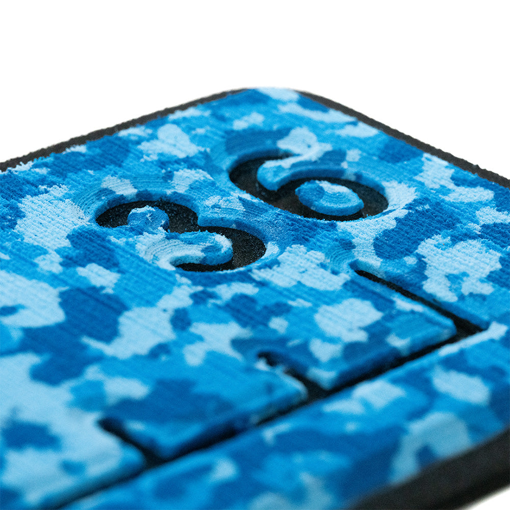 SeaDek 36 Routed Ruler for deck and galley, 6mm brushed texture in aqua camo and black, durable marine-grade material.