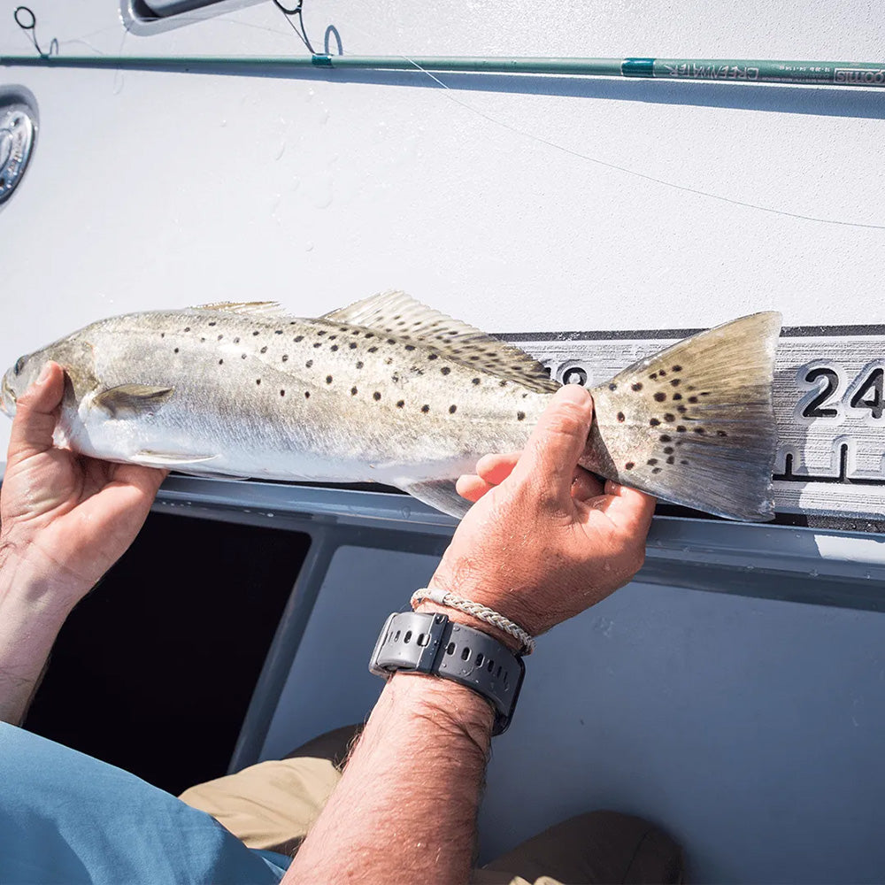 SeaDek 36 Routed Ruler for deck and galley, 6mm thick with brushed aqua camo and black texture, showing detailed surface design.