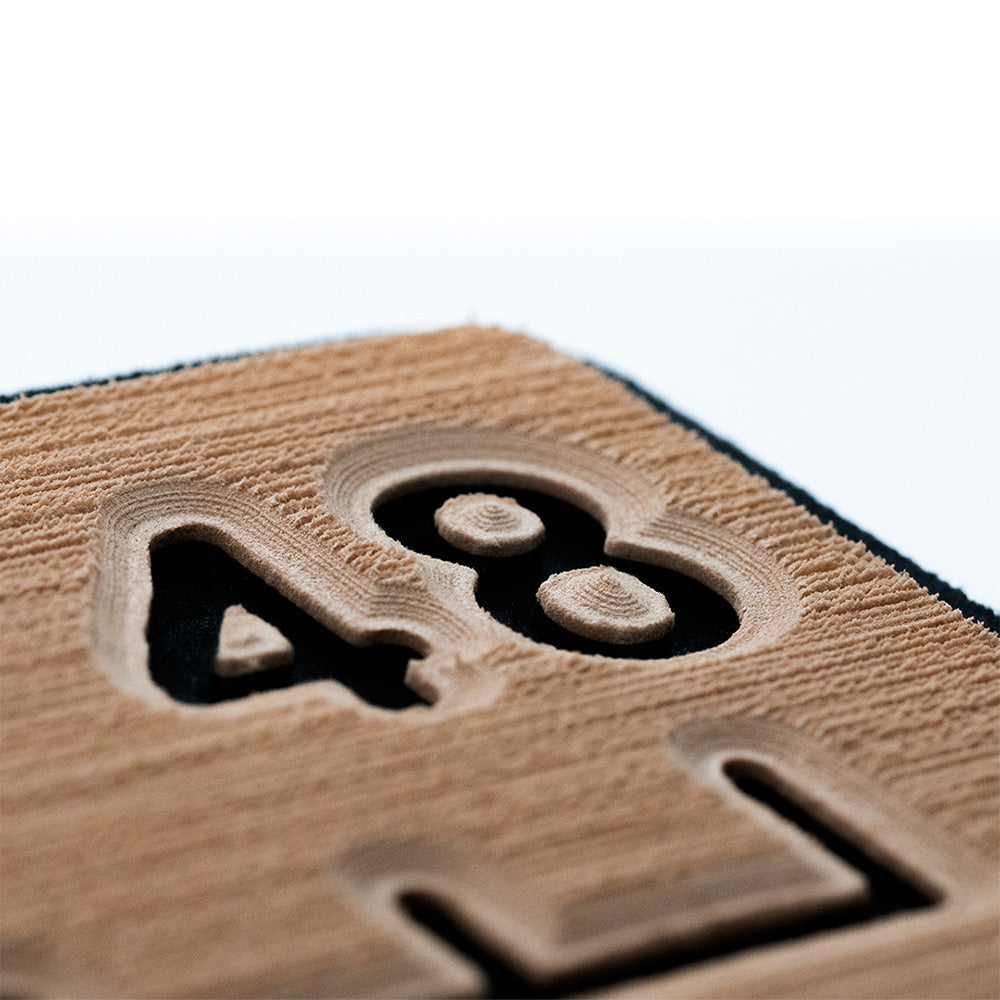 SeaDek 48 Routed Ruler for deck and galley, 6mm brushed mocha and black textured marine deck product.