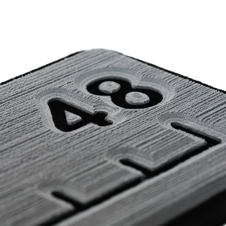 SeaDek 48 Routed Ruler for deck and galley, 6mm brushed texture in Storm Grey and Black, made by SeaDek.