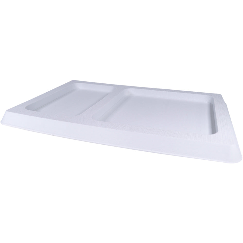 SeaDek Combo Dash Pocket in white, a marine deck and galley storage accessory with textured foam surface.