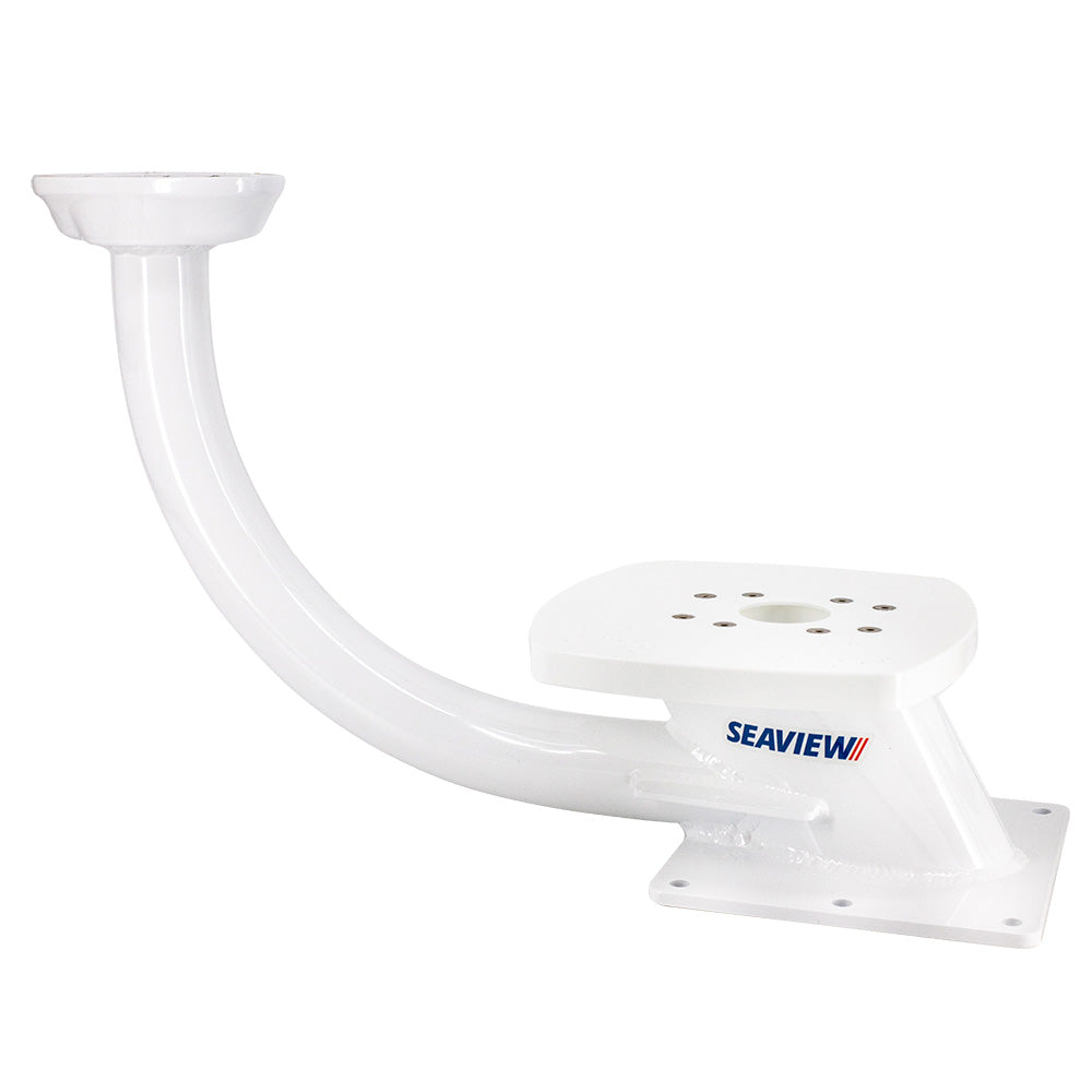 Seaview 16.75-inch dual mount radar and TV mount with pre-drilled holes, designed for closed dome radars and FLIR searchlights.