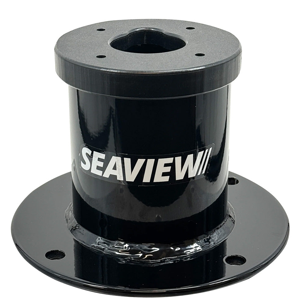 Seaview 5-inch vertical camera mount for Sionyx, black radar and TV mount, sturdy metal construction for secure camera setup.
