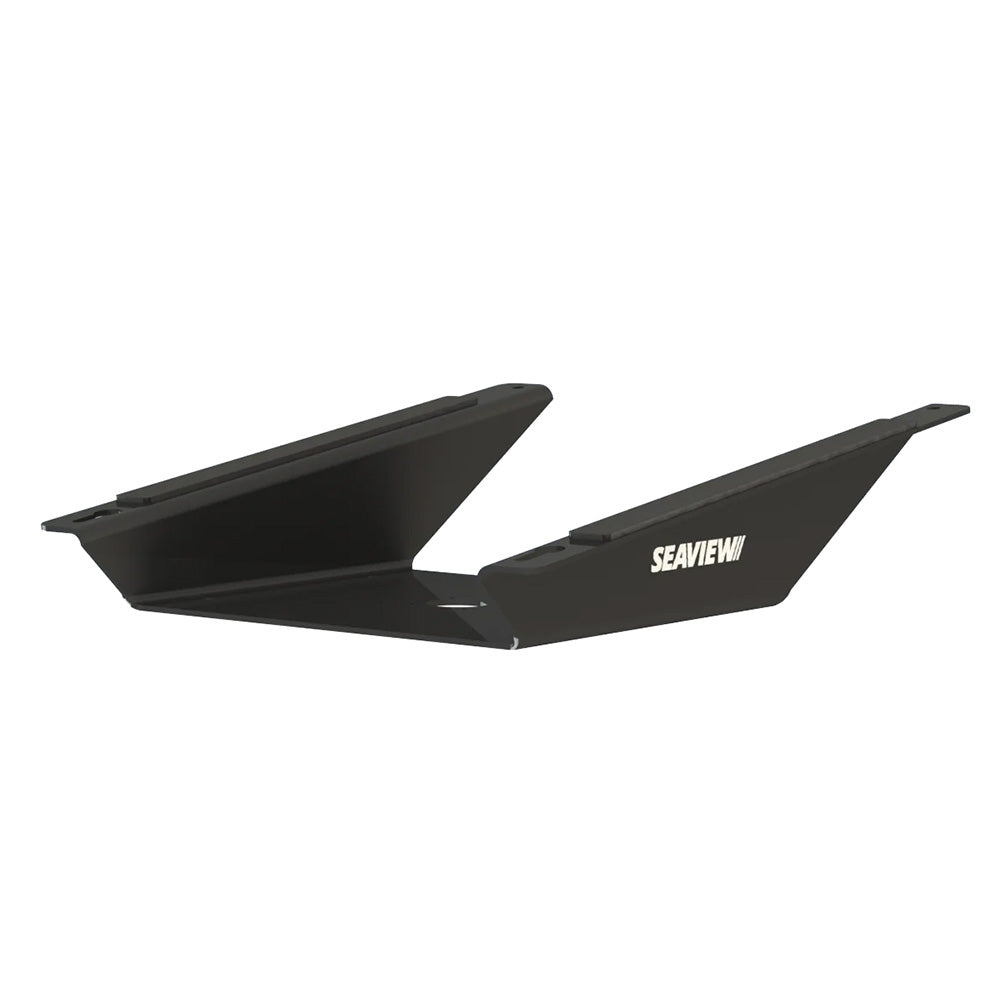 Seaview Aluminum 8 Wedge Base for Starlink Flat High-Performance Antenna in black, designed for radar and TV mounts.