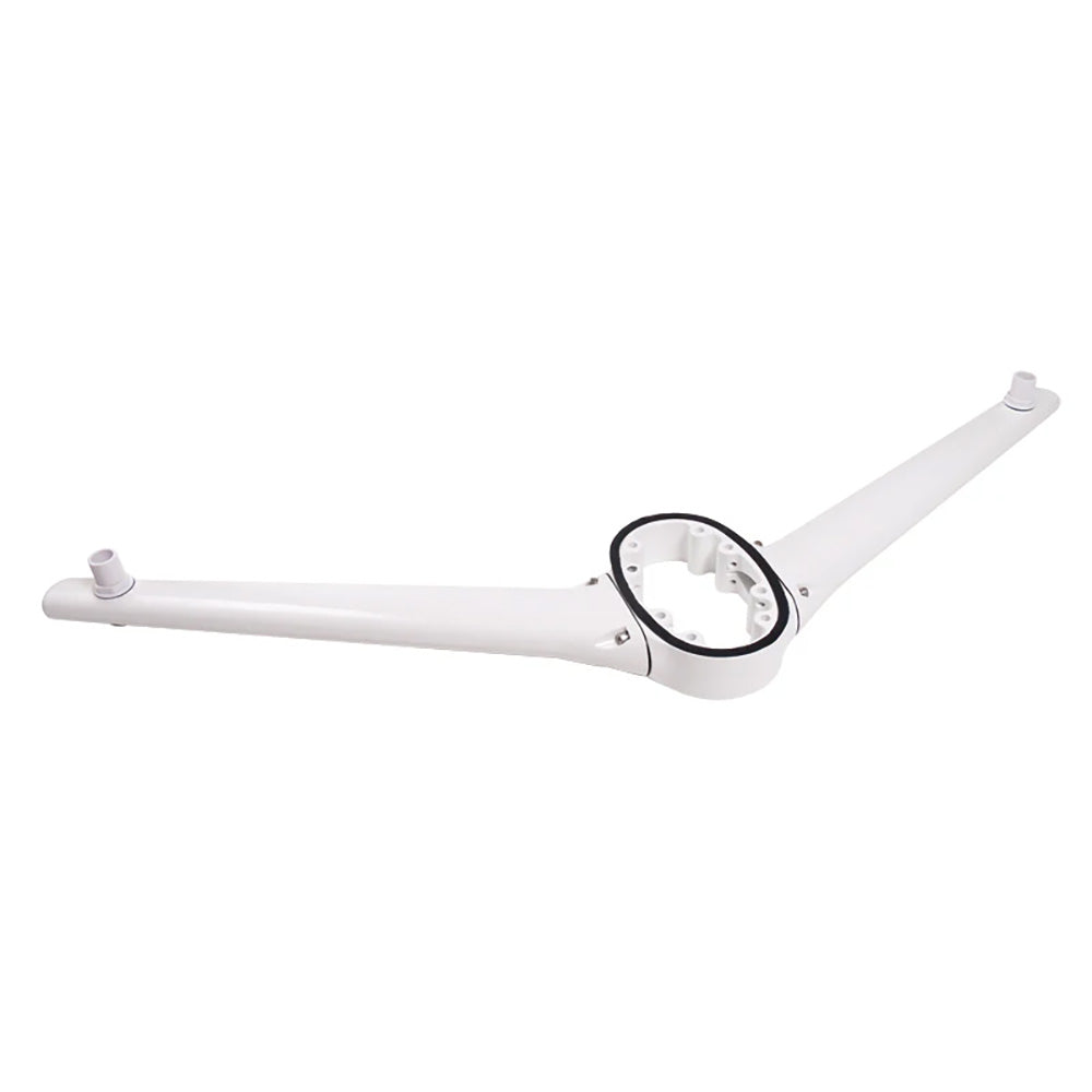 Seaview Complete Spreader Kit for Radars and Satdomes, mounted on a boat, with sturdy radar and TV mounts.