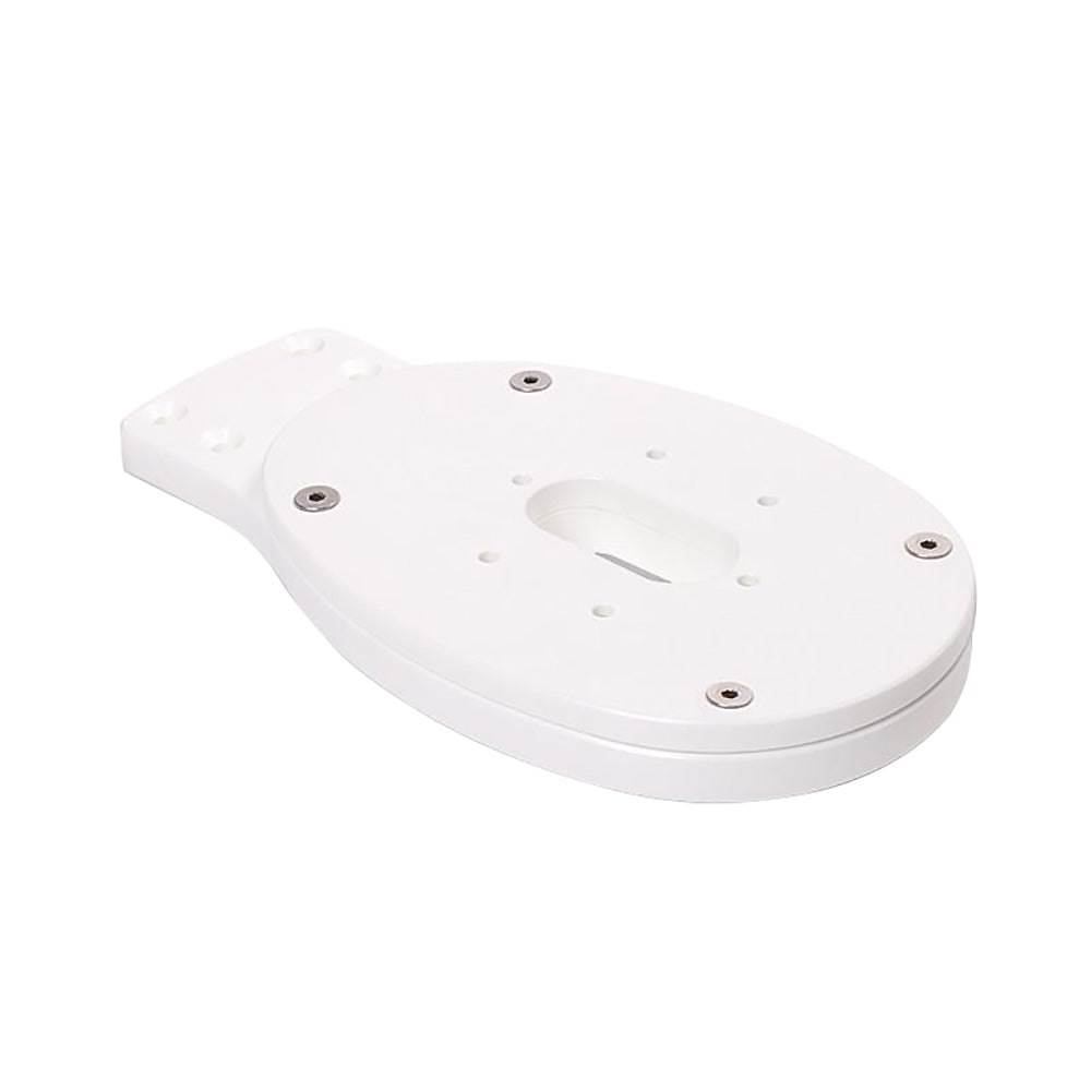 Seaview Modular Plate for Flir M or Ray T Series thermal cameras, radar and TV mount, black metal mounting plate with mounting holes