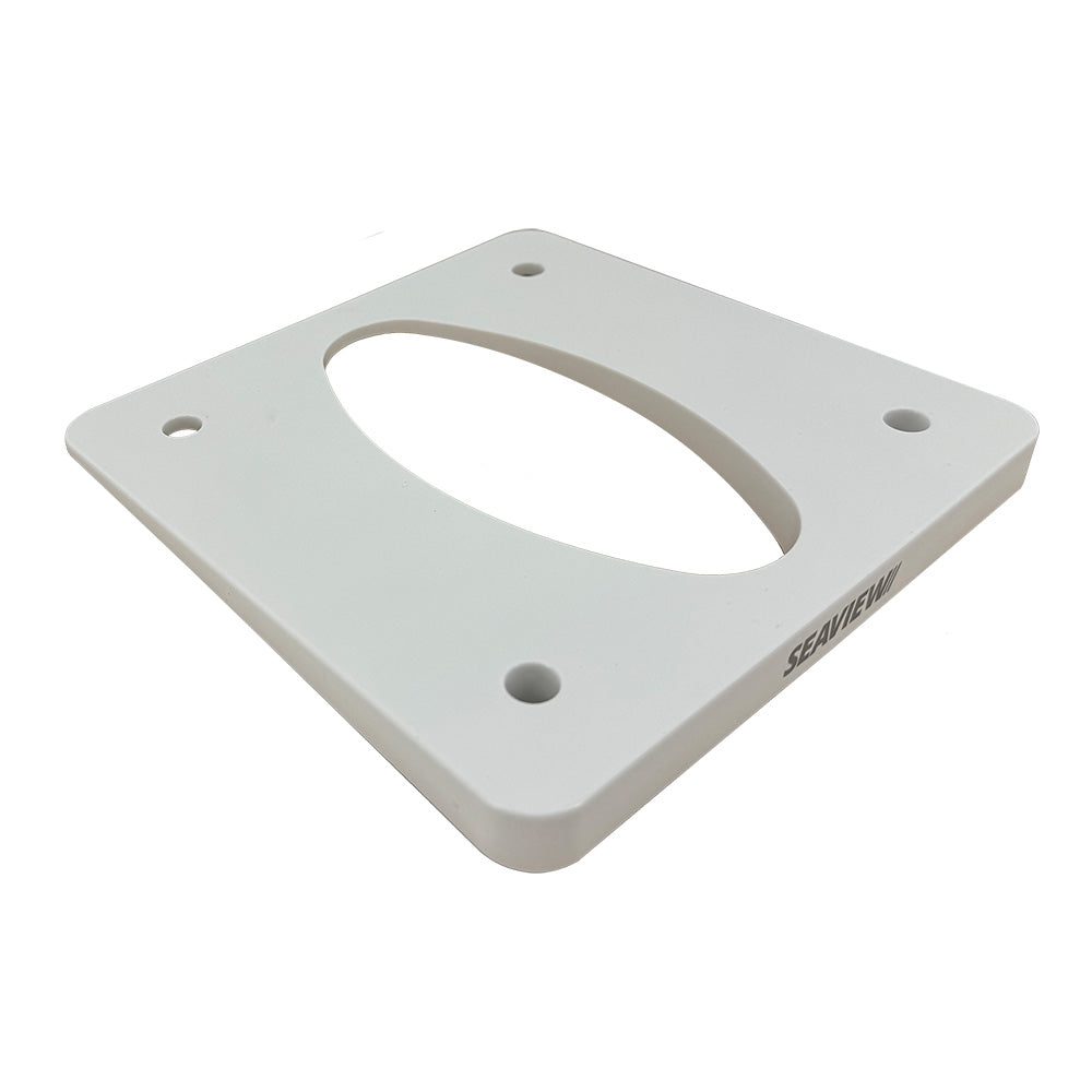 Seaview PM-W4-7 4-degree wedge radar and TV mount for power mounts, shown with mounting hardware and adjustable angle