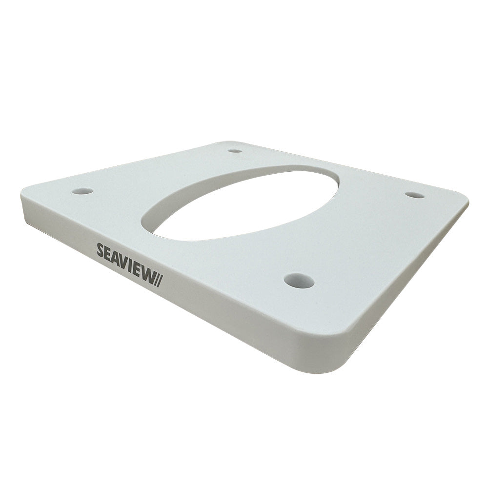 Seaview PM-W4-7 4-degree wedge for power mount, radar and TV mount from Seaview, showing the mounting wedge and hardware.