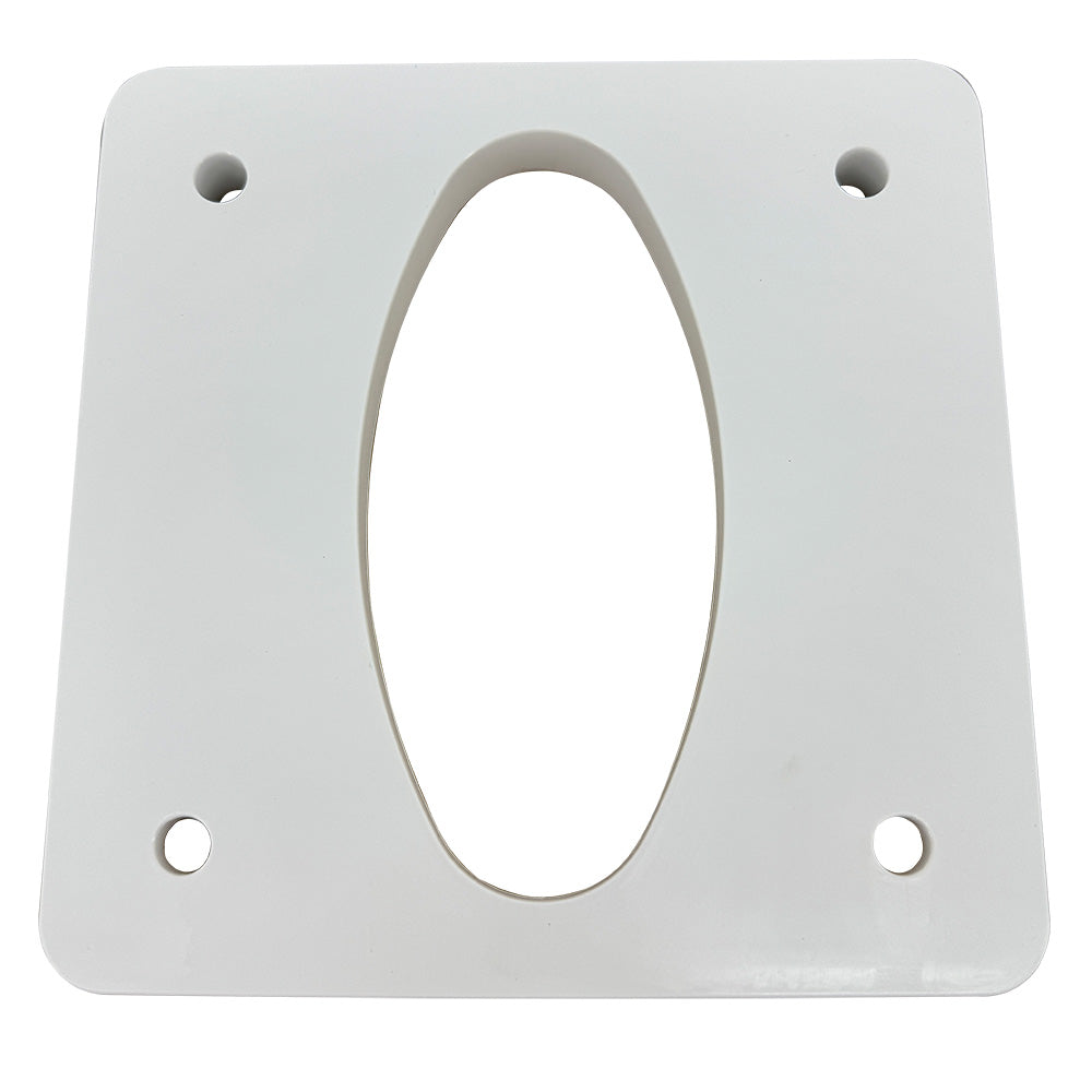 Seaview PM-W4-7 4-degree wedge for radar and TV mounts, used with power mounts, shown in a close-up image.