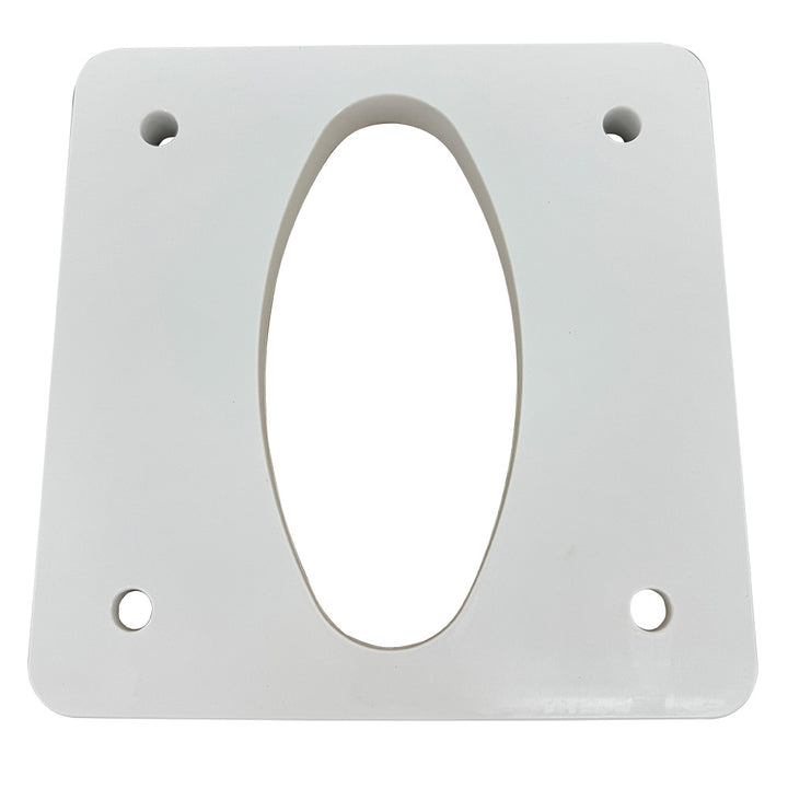 Seaview PM-W4-7 4-degree wedge for radar and TV mounts, used with power mounts, shown in a close-up image.