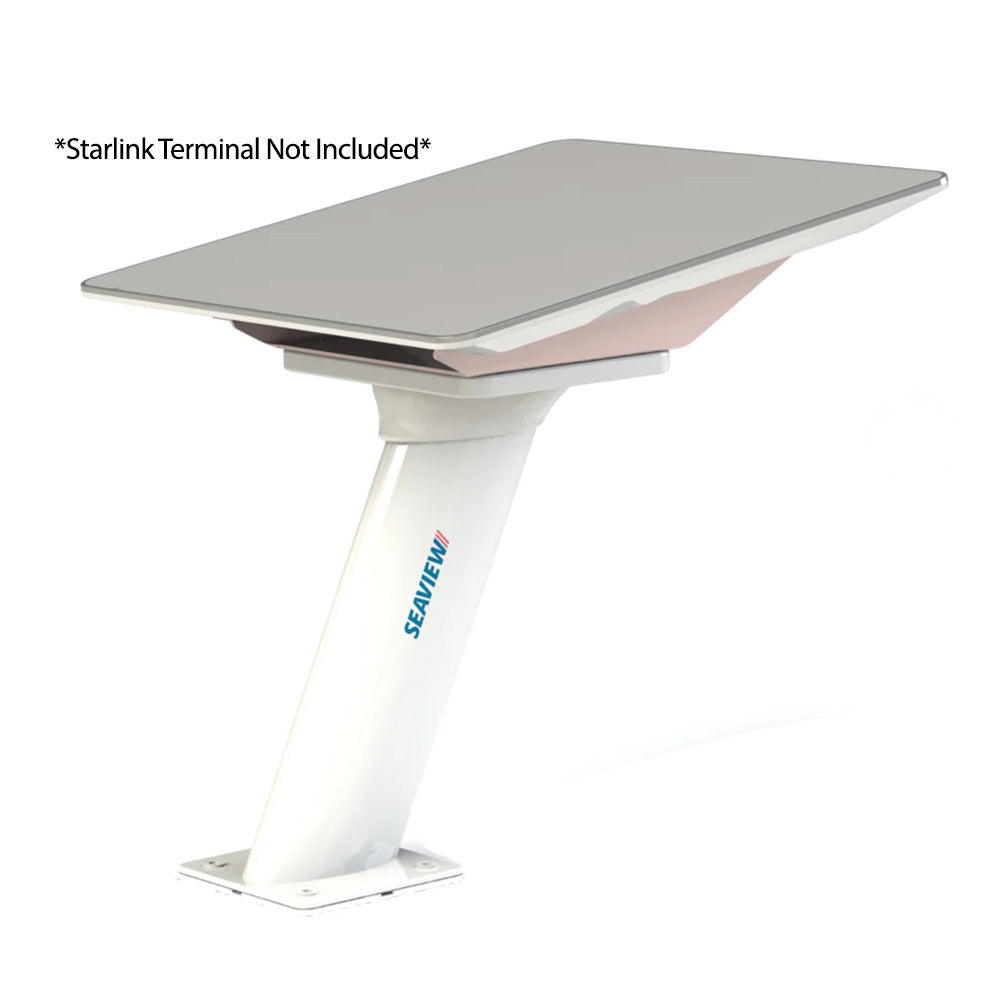 Seaview Starlink high performance 16-inch pedestal mount with ADASTLKA top plate for radar or TV installation.