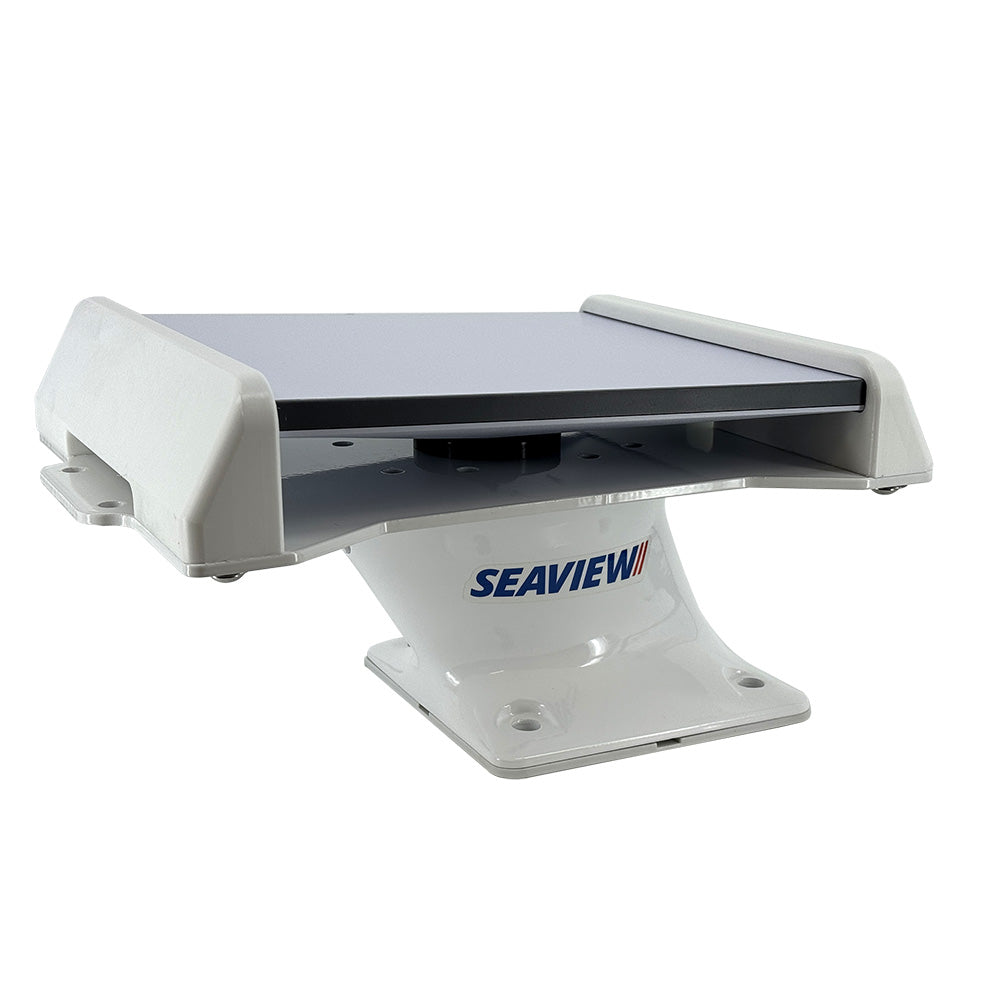 Seaview Starlink Mini Antenna Mount Top Plate for radar and TV mounts ending in M1 or M2, black metal with mounting holes