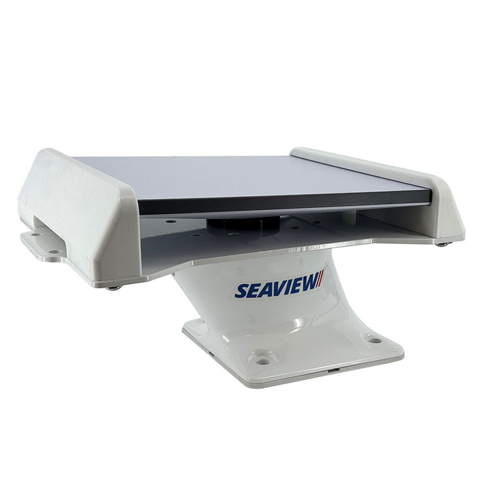 Seaview Starlink Mini Antenna Mount Top Plate for radar and TV mounts ending in M1 or M2, black metal with mounting holes