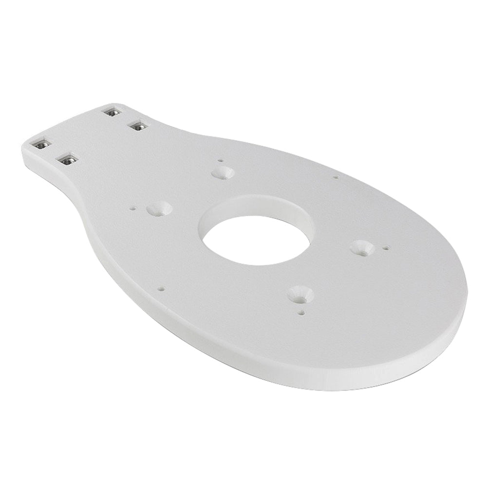 Seaview radar and TV mount top plate for FLIR M100 M200 cameras, black metal mounting hardware for secure installation